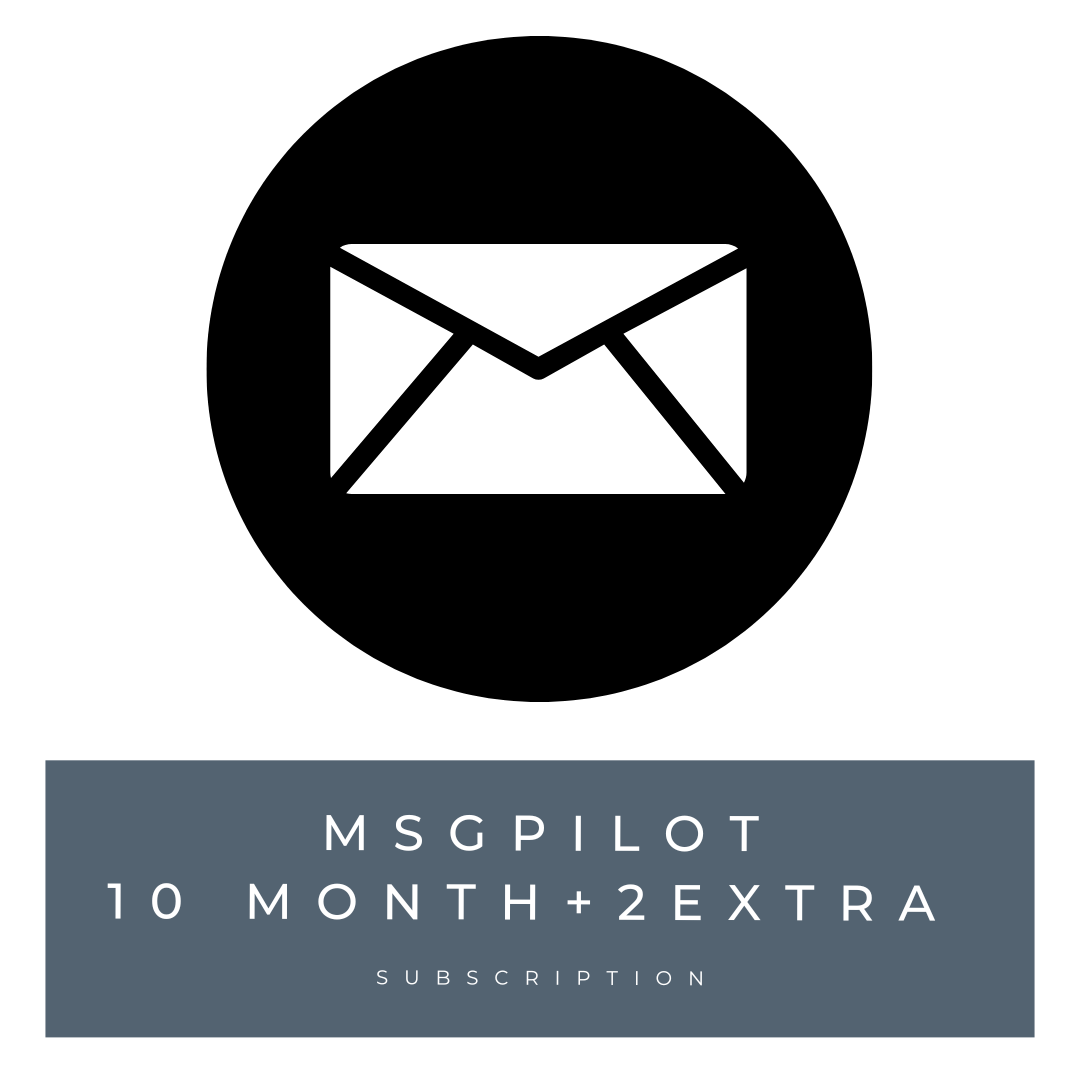 MSGPILOT (Message Pilot) - 10 Month subscription + 2 Extra!